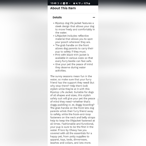 NIP Frisco Ripstop Dog Life Jacket - Picture 8 of 8